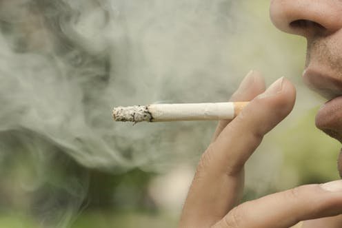 smoking causing ageing