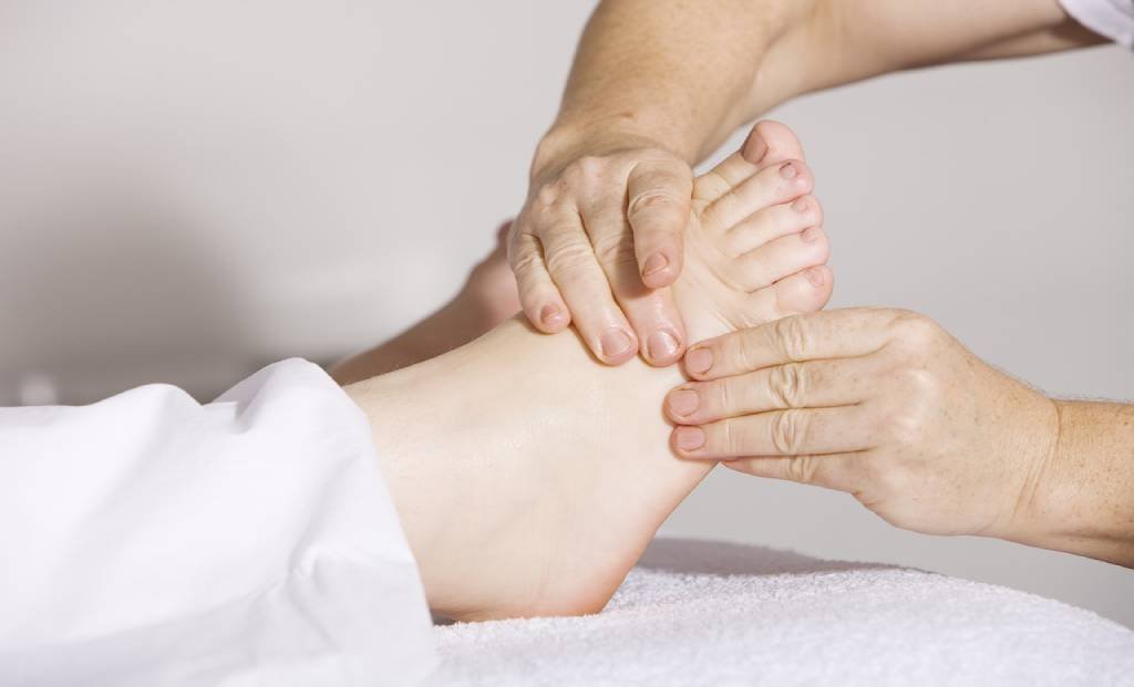 If one has diabetic foot attack, one can complain of an acutely inflamed foot with skin and tissue necrosis.