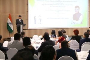 Union Health Minister Dr Mansukh Mandaviya highlights the vision of 'Heal in India & Heal by India' at the 76th World Health Assembly