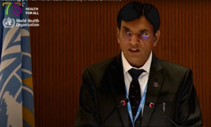 Health Minister Dr. Mansukh Mandaviya Proposes Global Healthcare Solutions at World Health Assembly