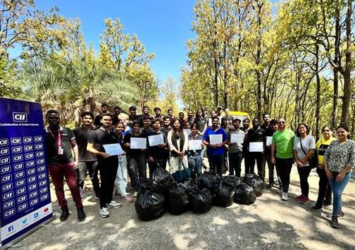 Celebrating World Environment Day on 5th June by conducting Plastic Waste Collection drive in Kimaadi