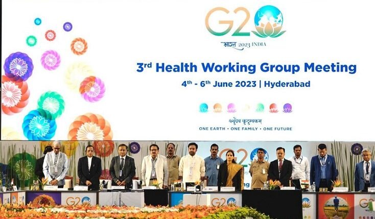 Union Minister Dr Bharati Pravin Pawar Addresses Inaugural Session of 3rd G20 Health Working Group Meeting in Hyderabad, Telangana