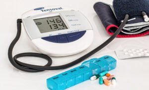 The study defines high BP as having both top and bottom blood pressure readings greater than or equal to 130/80 mm Hg.